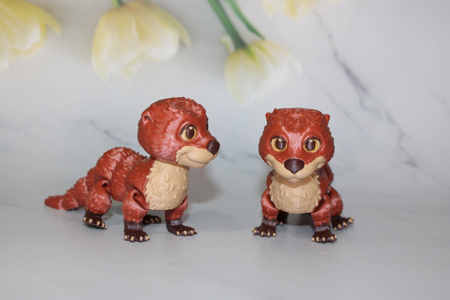 Otter 3D Printed Articulated Flexi Fidget Figurine