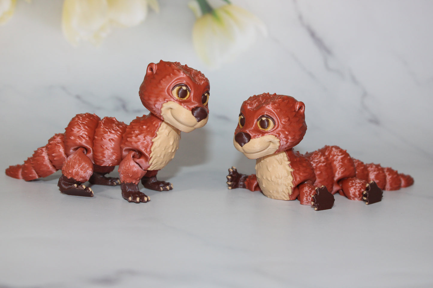 Otter 3D Printed Articulated Flexi Fidget Figurine