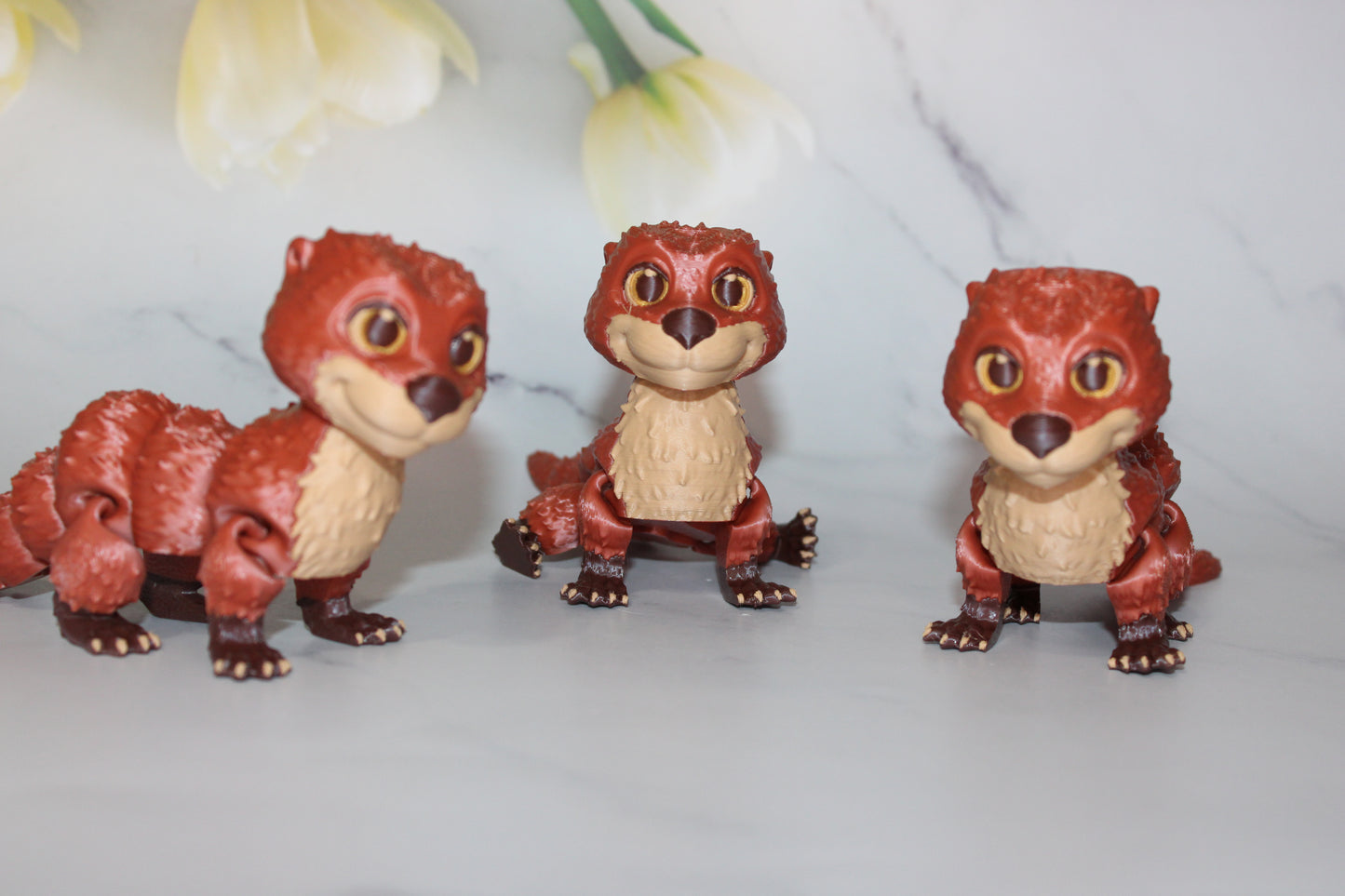 Otter 3D Printed Articulated Flexi Fidget Figurine