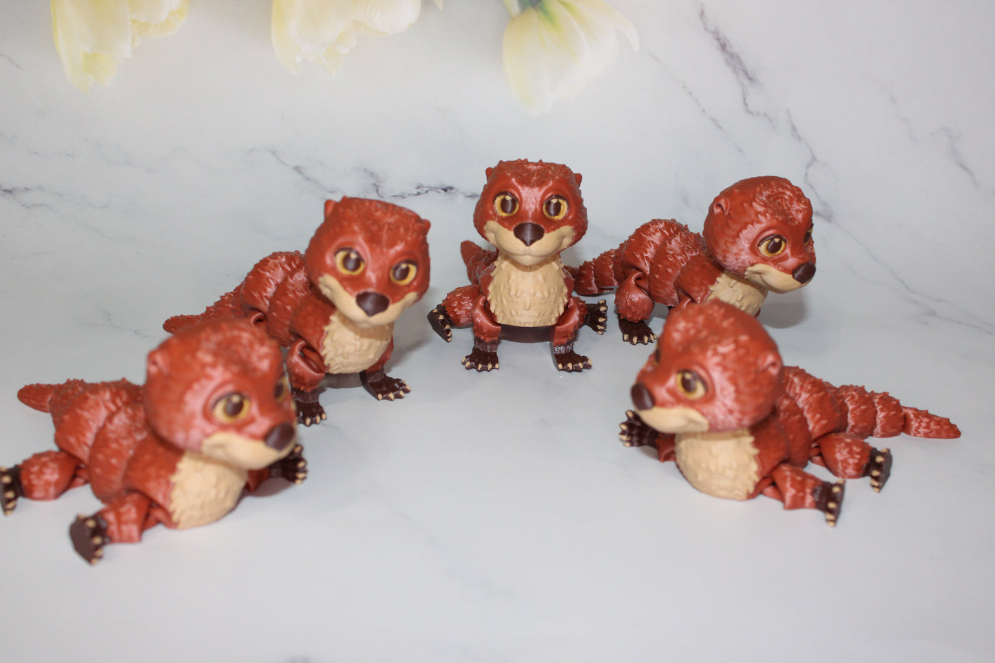 Otter 3D Printed Articulated Flexi Fidget Figurine