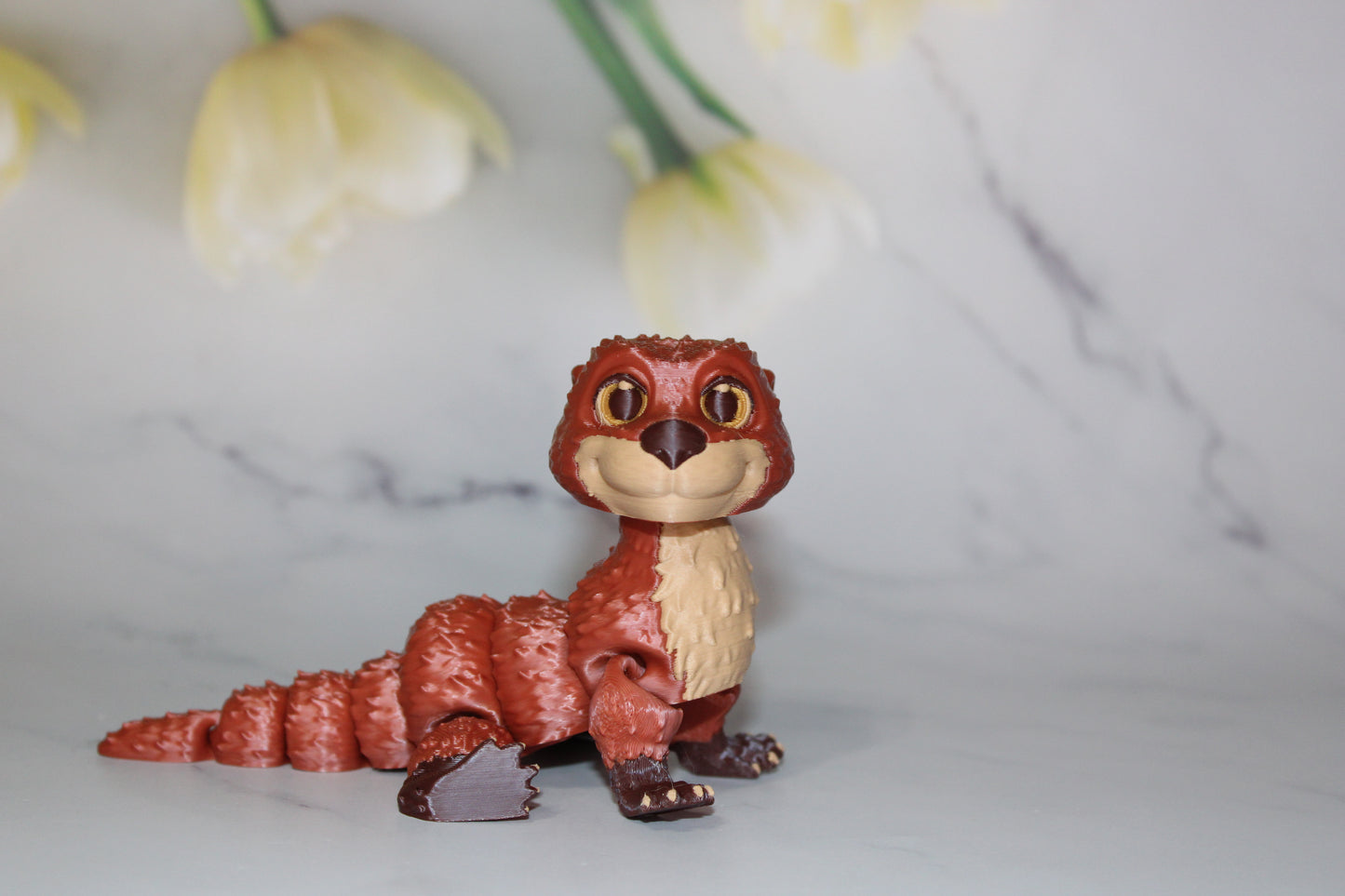 Otter 3D Printed Articulated Flexi Fidget Figurine