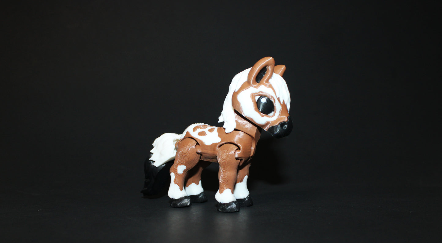 Tiny Halloween Horse 3D Printed Articulated Figurine 3" Tall