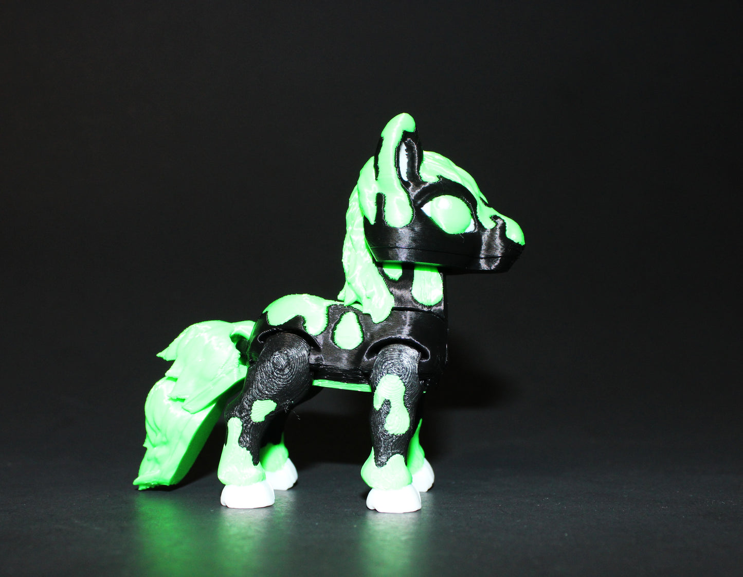 Tiny Halloween Horse 3D Printed Articulated Figurine 3" Tall