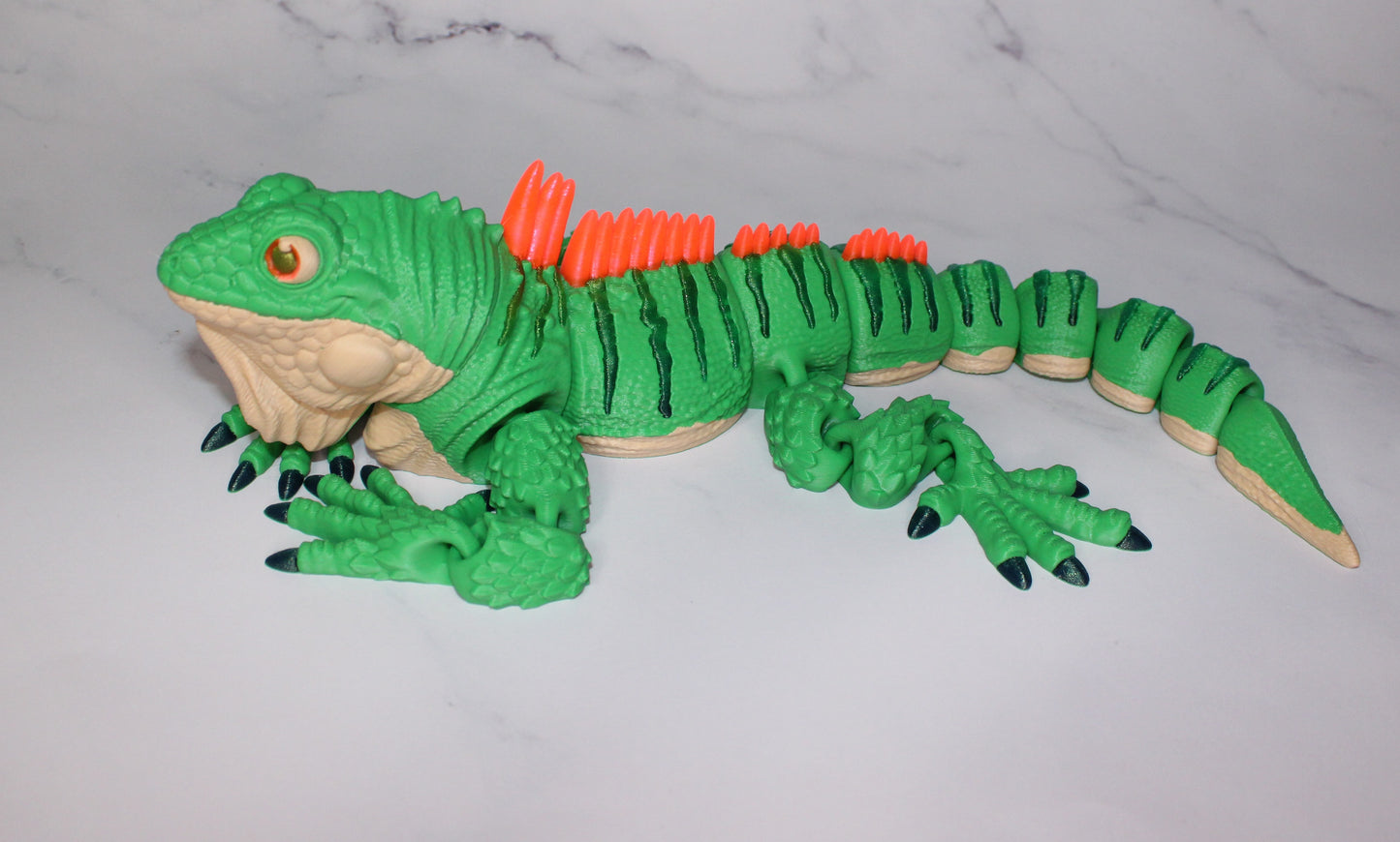 Iguana 3D Printed Articulated Flexi Fidget Figurine
