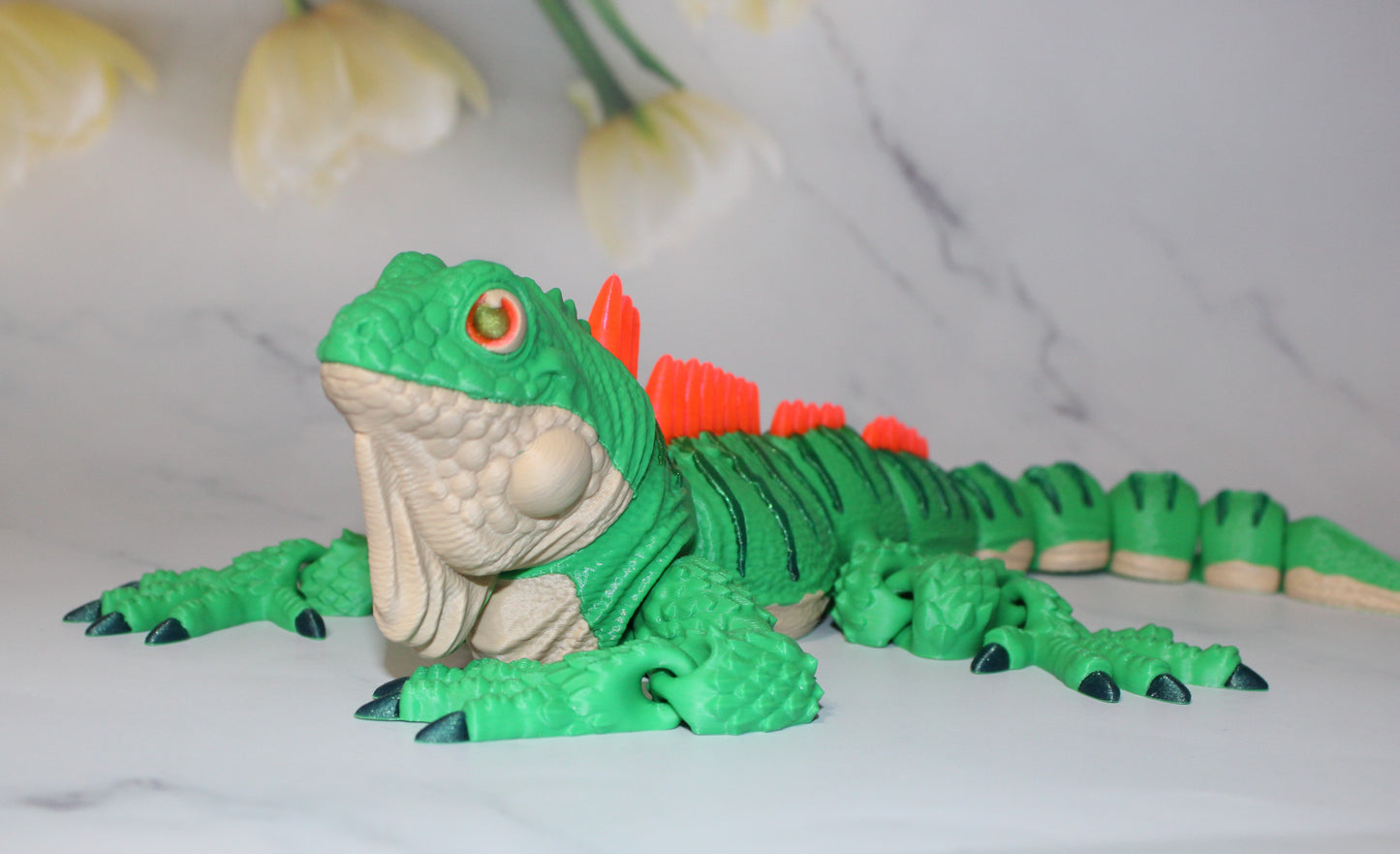 Iguana 3D Printed Articulated Flexi Fidget Figurine