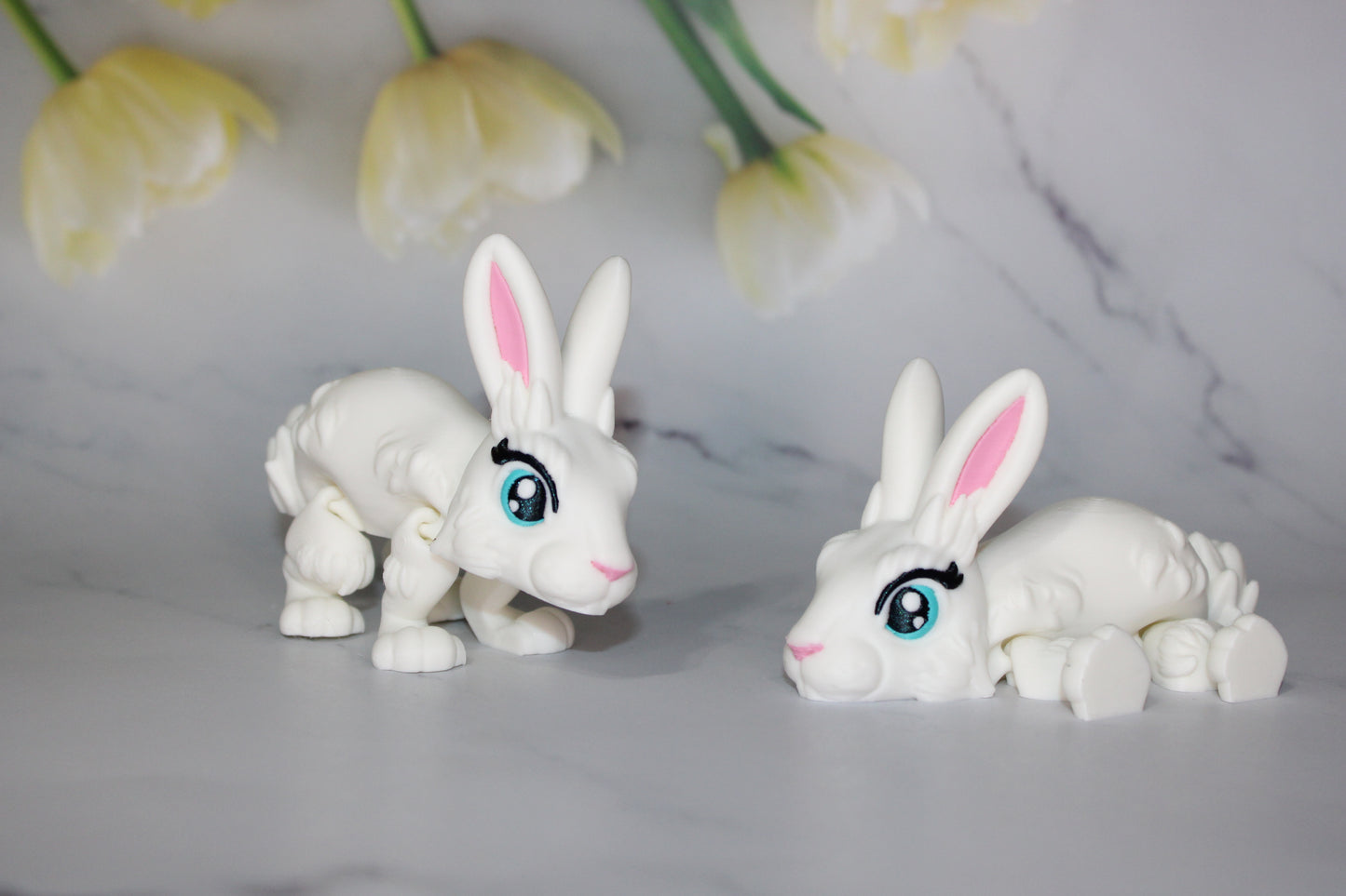 Rabbit 3D Printed Articulated Flexi Fidget Figurine