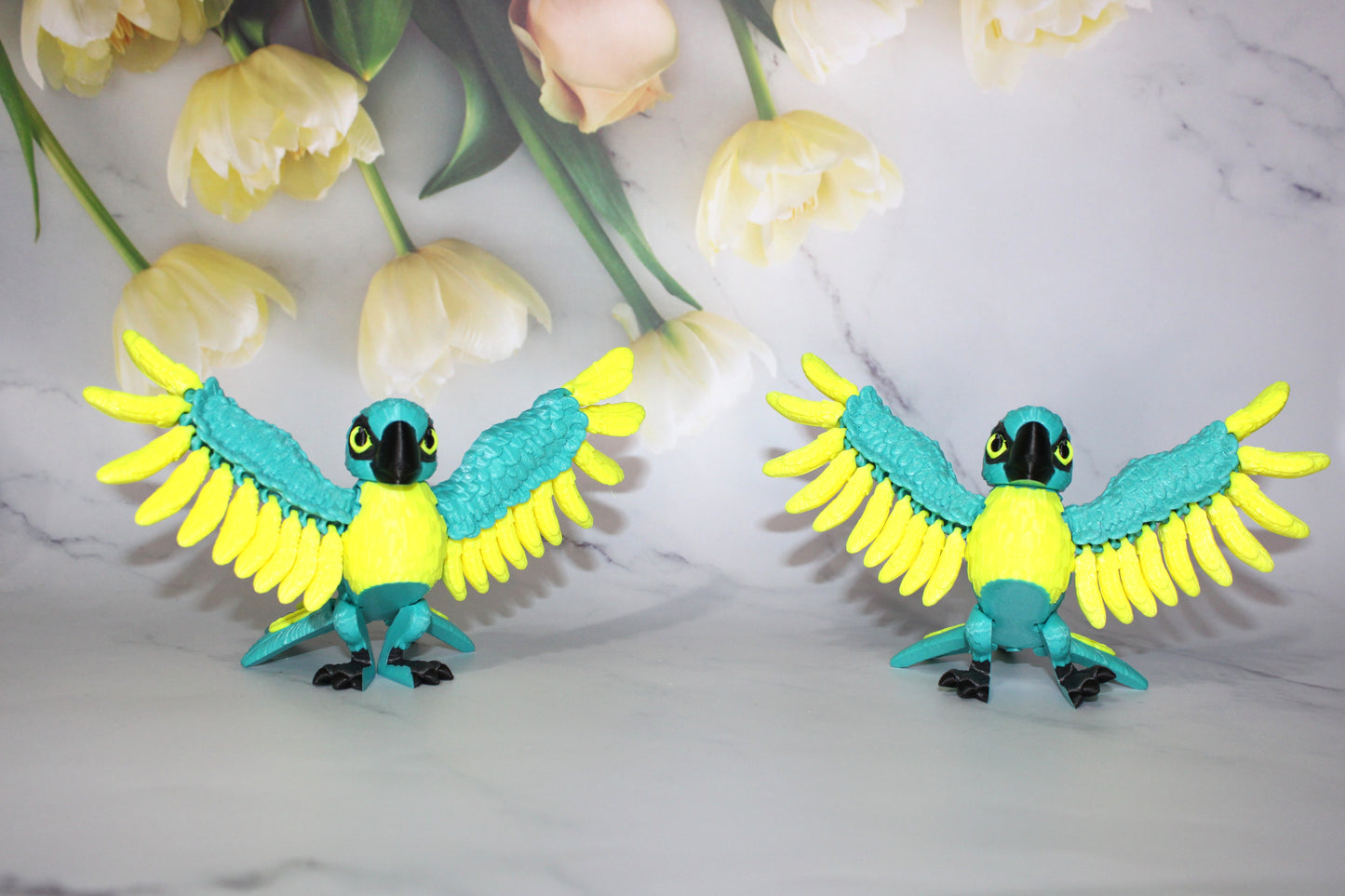 Parrot 3D Printed Articulated Flexi Fidget Figurine