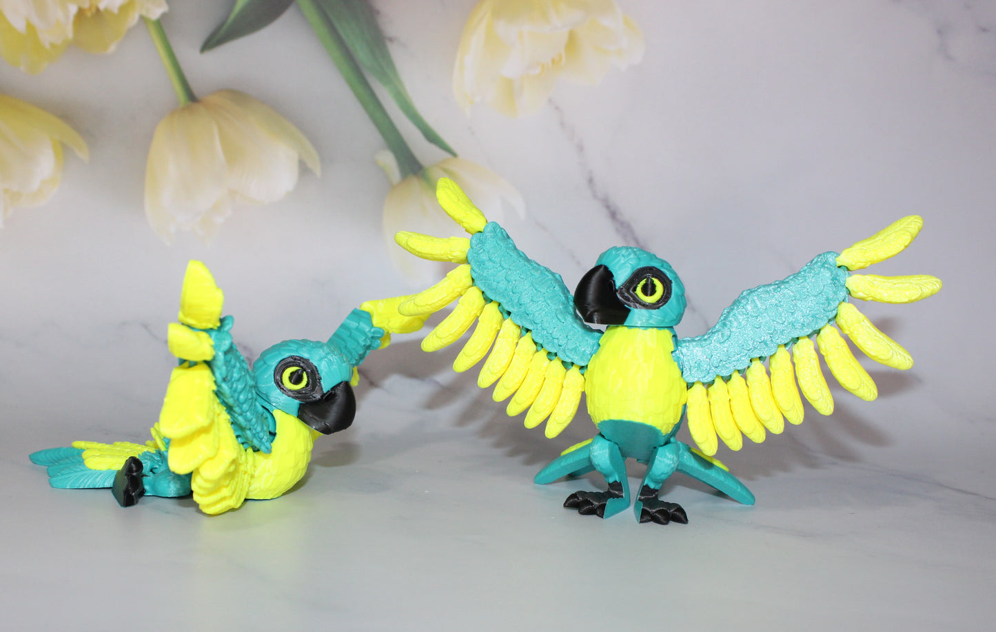 Parrot 3D Printed Articulated Flexi Fidget Figurine