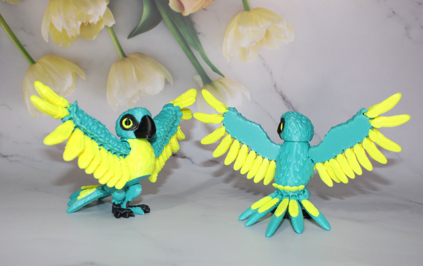 Parrot 3D Printed Articulated Flexi Fidget Figurine