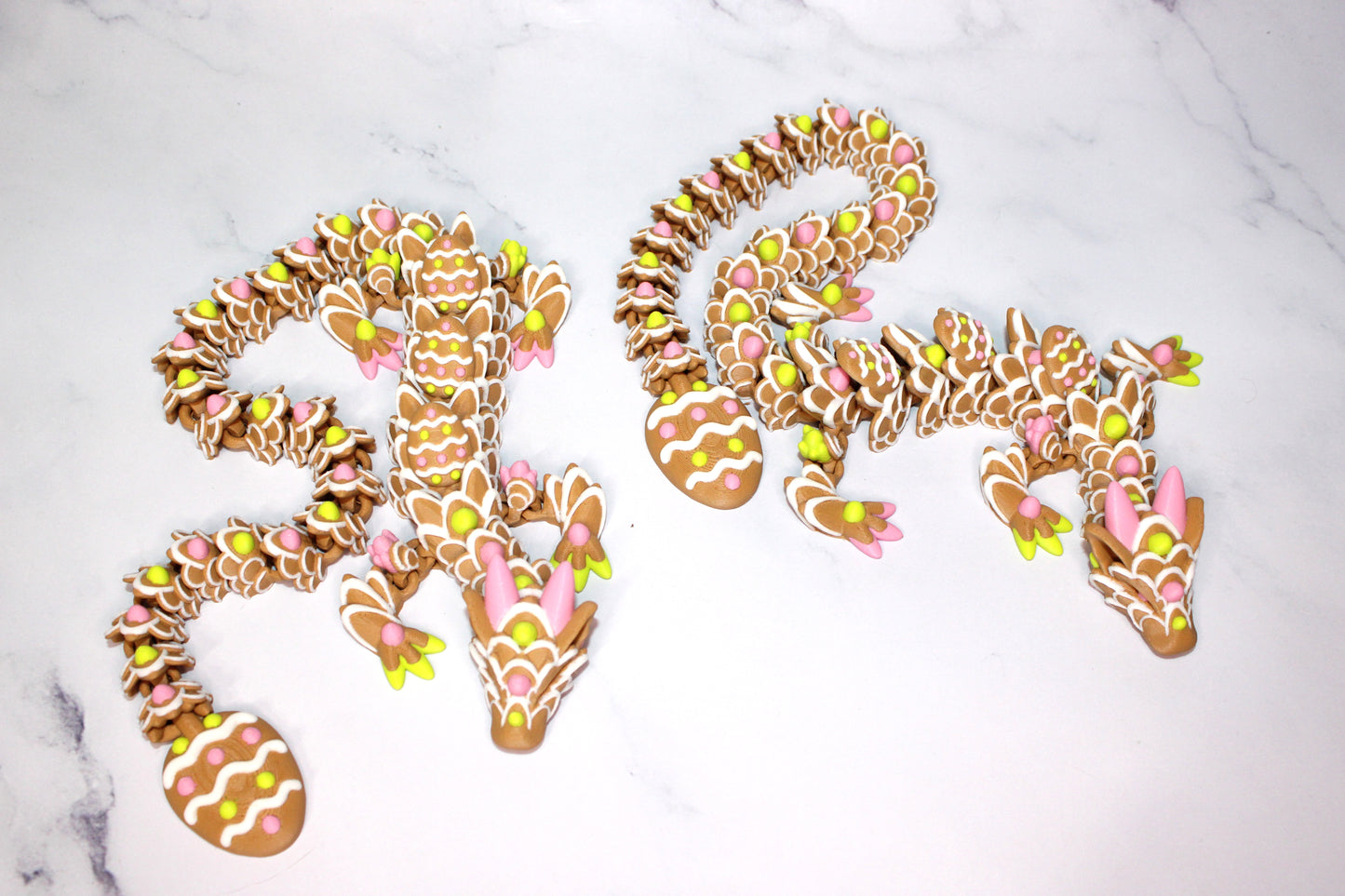 Easter Cookie Dragon or Baby 3D Printed Articulated