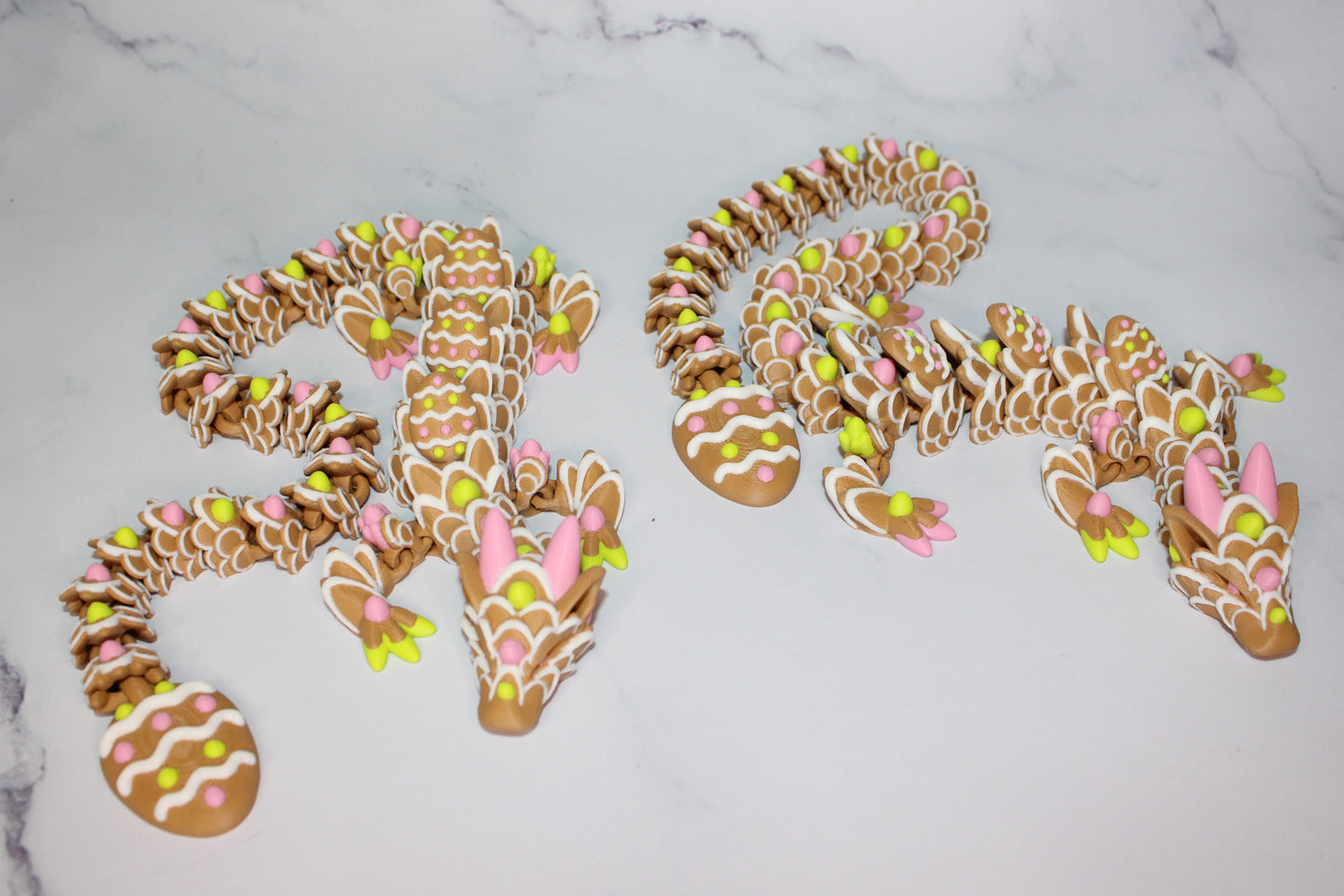 Easter Cookie Dragon or Baby 3D Printed Articulated