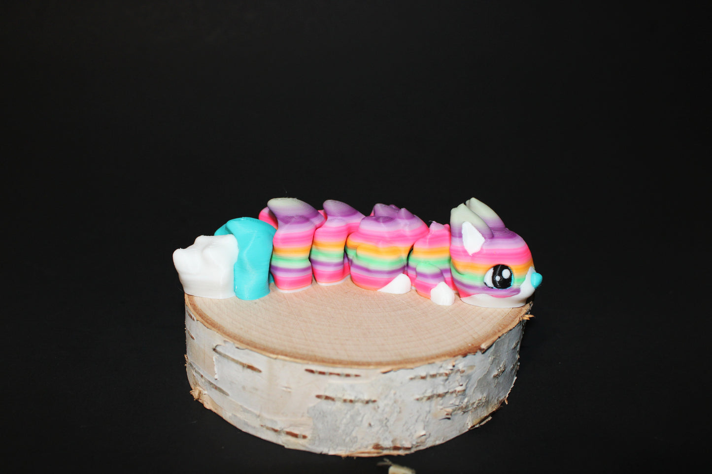 3D Printed Squirrel 5" Long with Stump Options