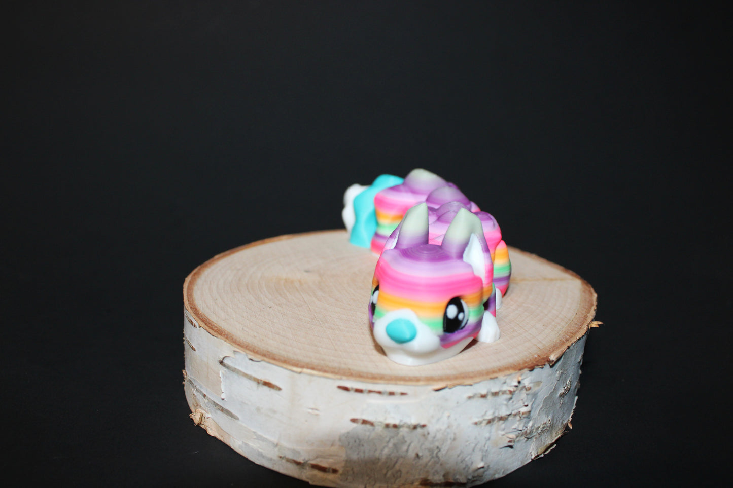 3D Printed Squirrel 5" Long with Stump Options