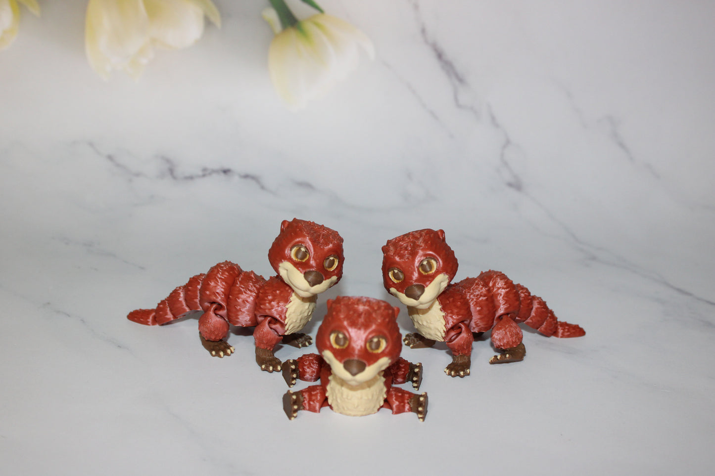 Otter 3D Printed Articulated Flexi Fidget Figurine