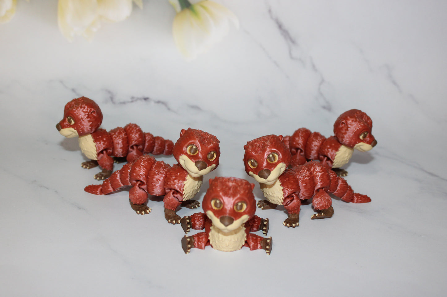 Otter 3D Printed Articulated Flexi Fidget Figurine