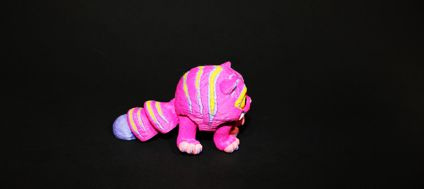 3D Printed Articulated Fidget Toy: Oni Tiger 3.5" Long-Flexi or Sculpt Options