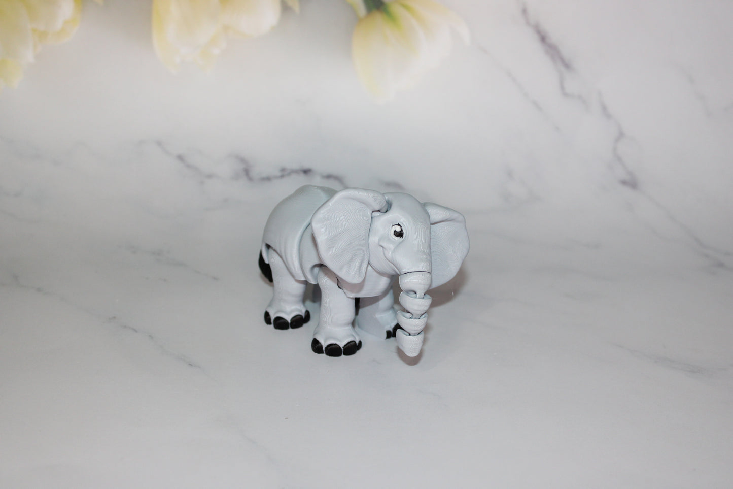 Elephant 3D Printed Articulated Flexi Fidget Figurine