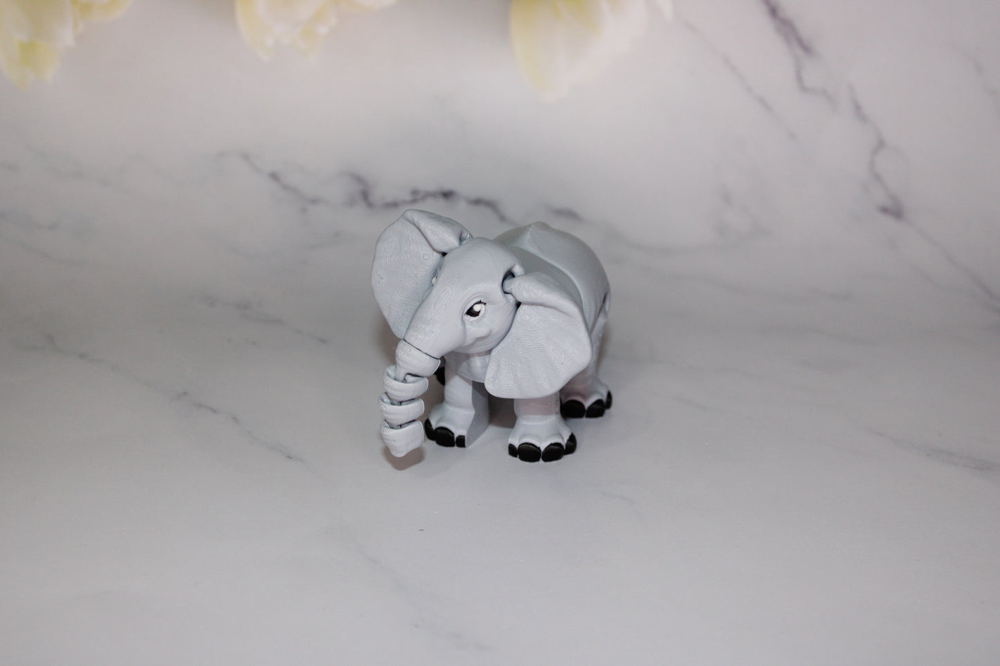 Elephant 3D Printed Articulated Flexi Fidget Figurine