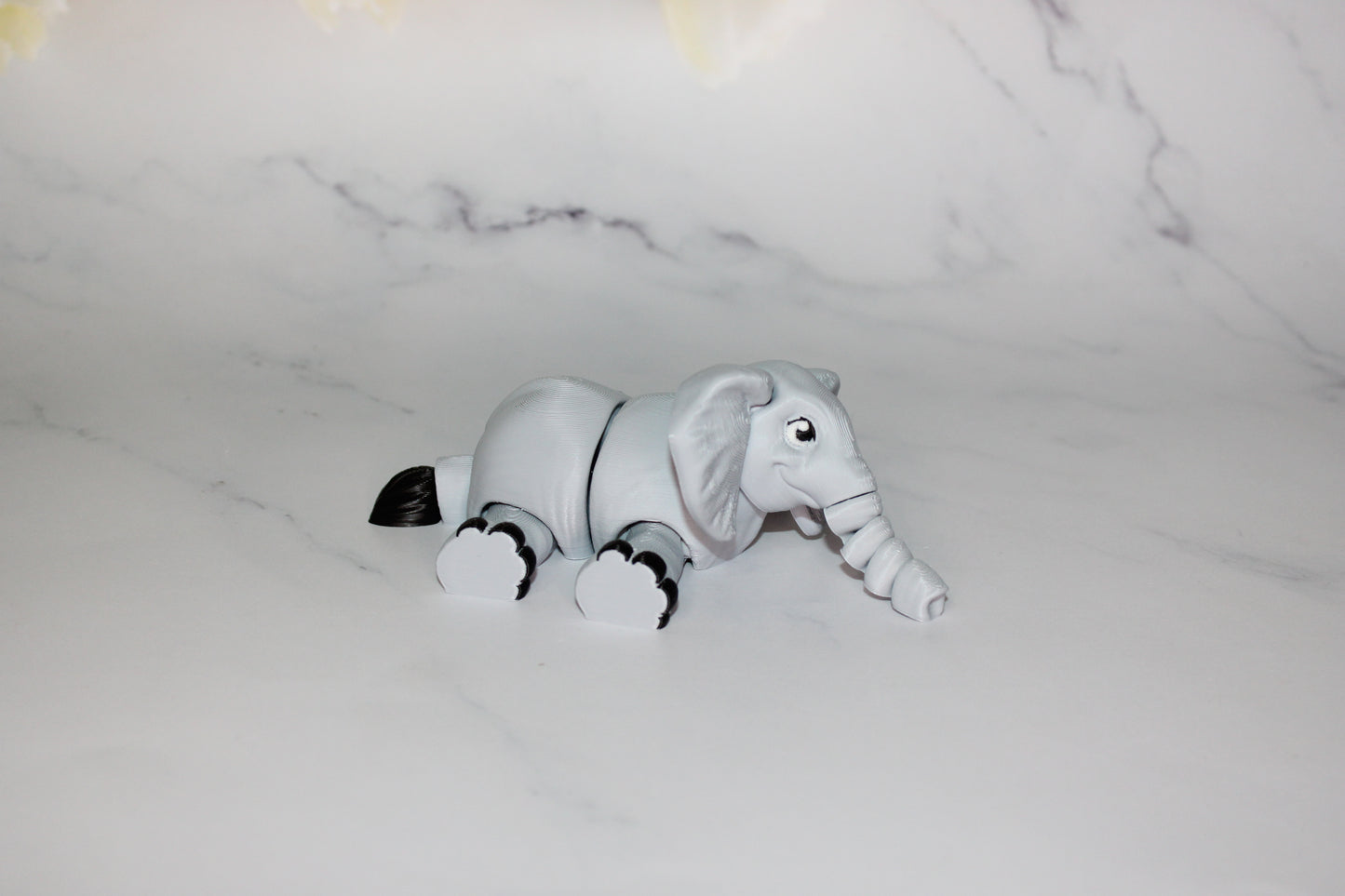 Elephant 3D Printed Articulated Flexi Fidget Figurine