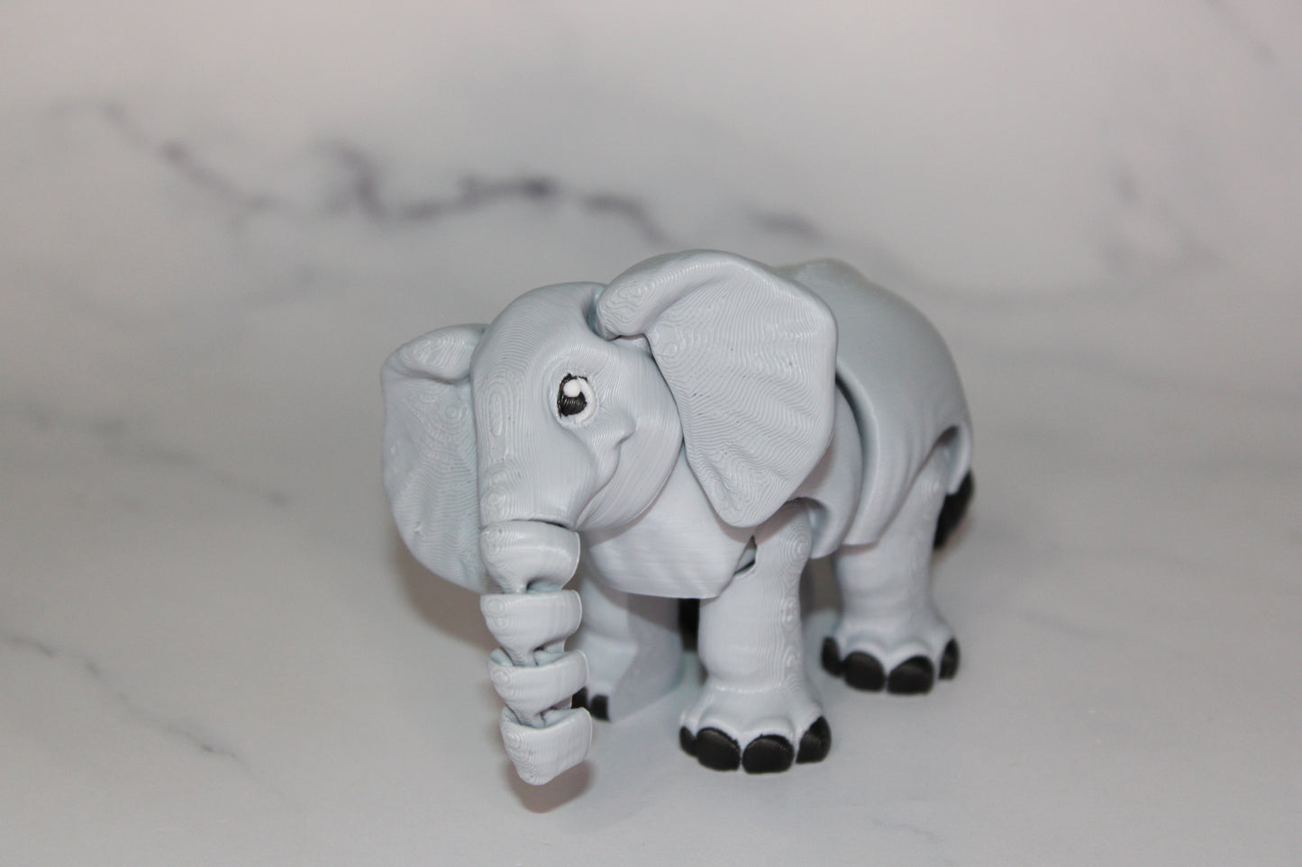 Elephant 3D Printed Articulated Flexi Fidget Figurine