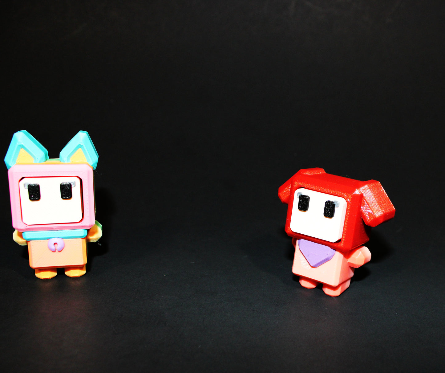 3D Printed Bit Click Puppy, Kitty or Pom Pom with Magnetic Autum Shelf-Clicker Toy