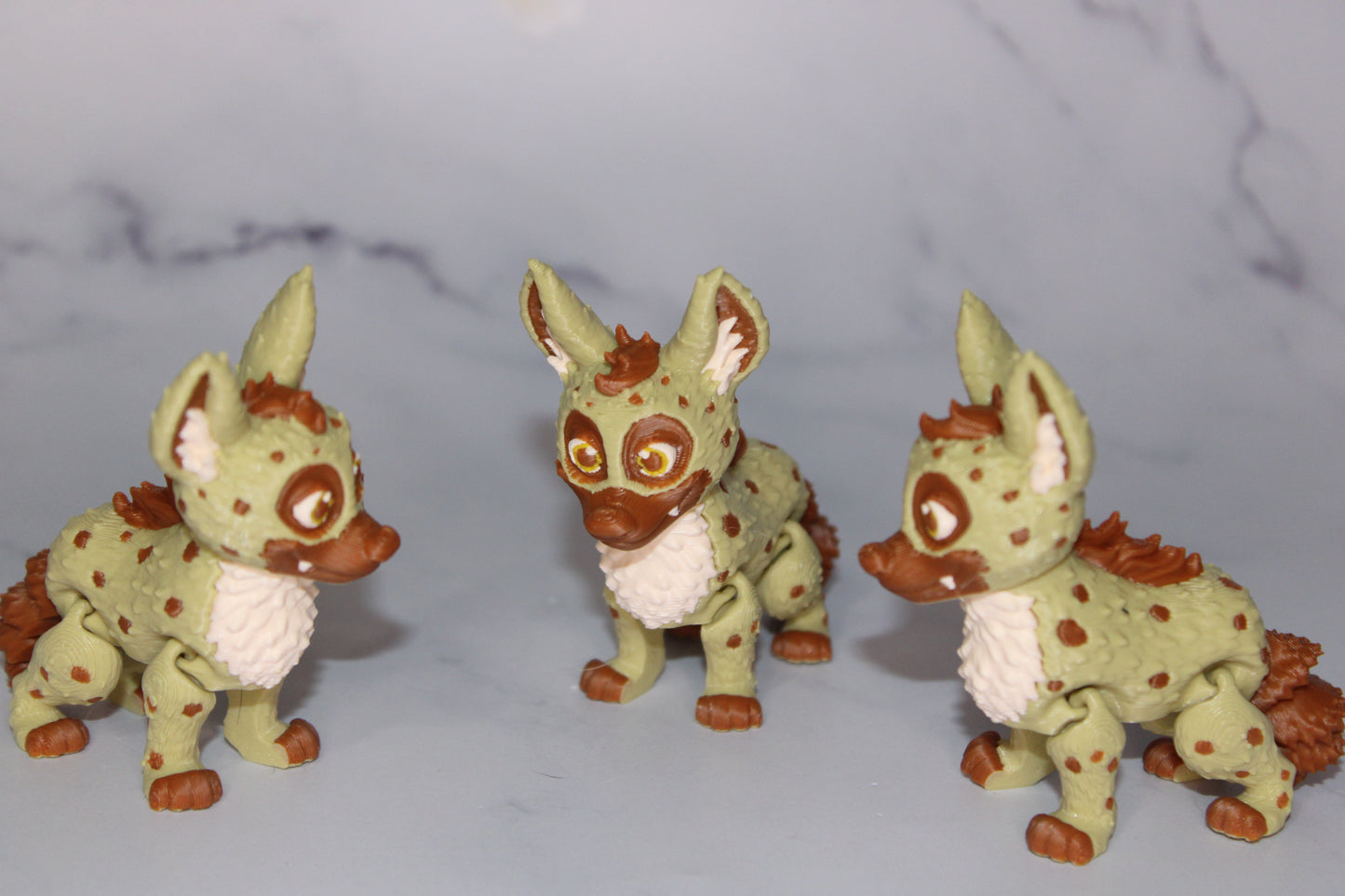 Hyena 3D Printed Articulated Flexi Fidget Figurine