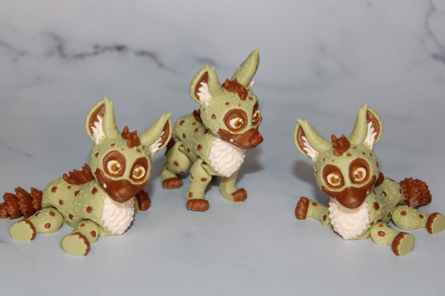 Hyena 3D Printed Articulated Flexi Fidget Figurine
