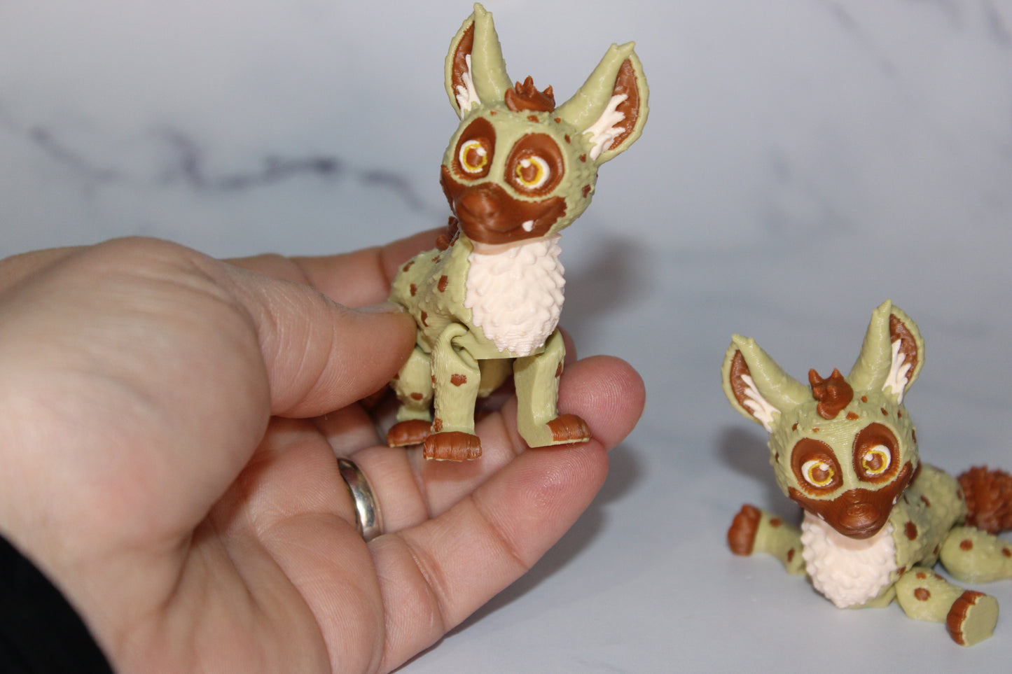 Hyena 3D Printed Articulated Flexi Fidget Figurine