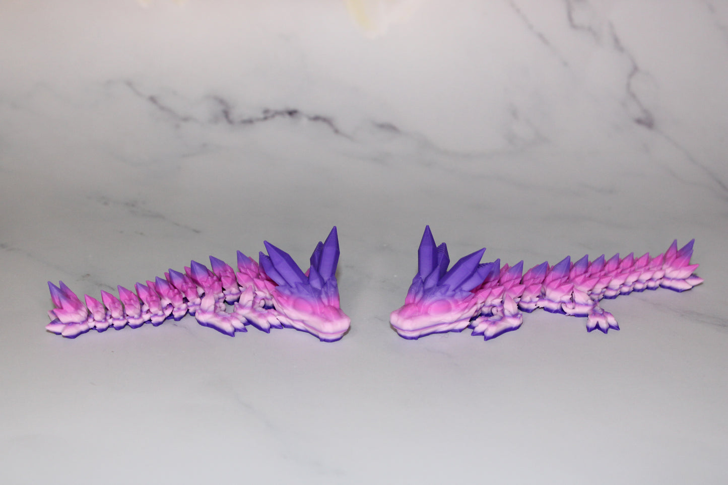 3D Printed Crystal Dragon, Dragon Egg, Articulated Dragon Figurine, Toddler Room Decor, Dragon Toy Handmade Flexi Toys, Bookshelf Decor - Wonderland 3D Printing