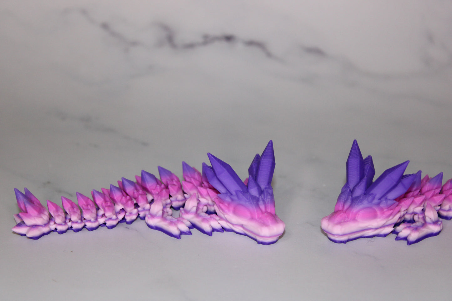 3D Printed Crystal Dragon, Dragon Egg, Articulated Dragon Figurine, Toddler Room Decor, Dragon Toy Handmade Flexi Toys, Bookshelf Decor - Wonderland 3D Printing