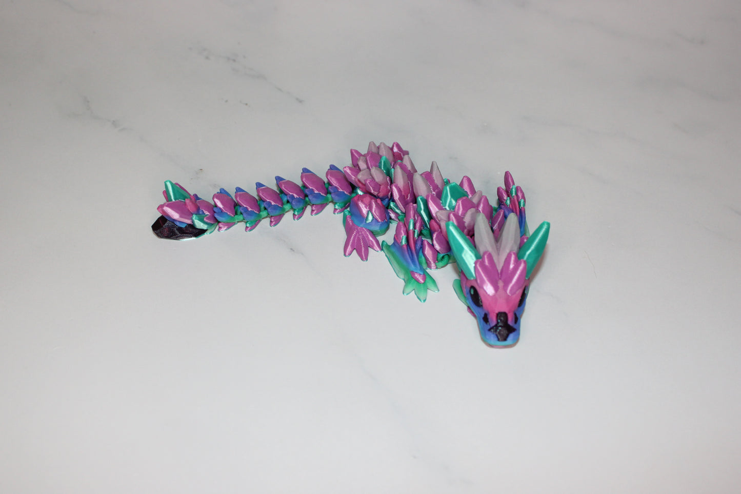 Baby Crystal Gemstone or Crystal Gemstone Wyvern Dragon Articulated Figurine - Wonderland 3D Printing