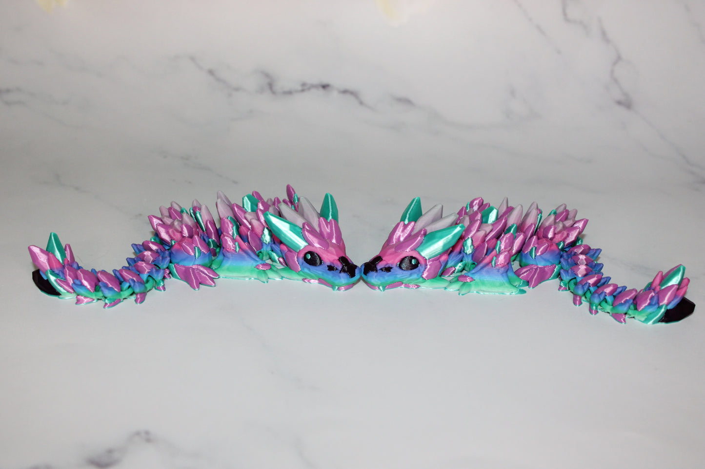 Baby Crystal Gemstone or Crystal Gemstone Wyvern Dragon Articulated Figurine - Wonderland 3D Printing
