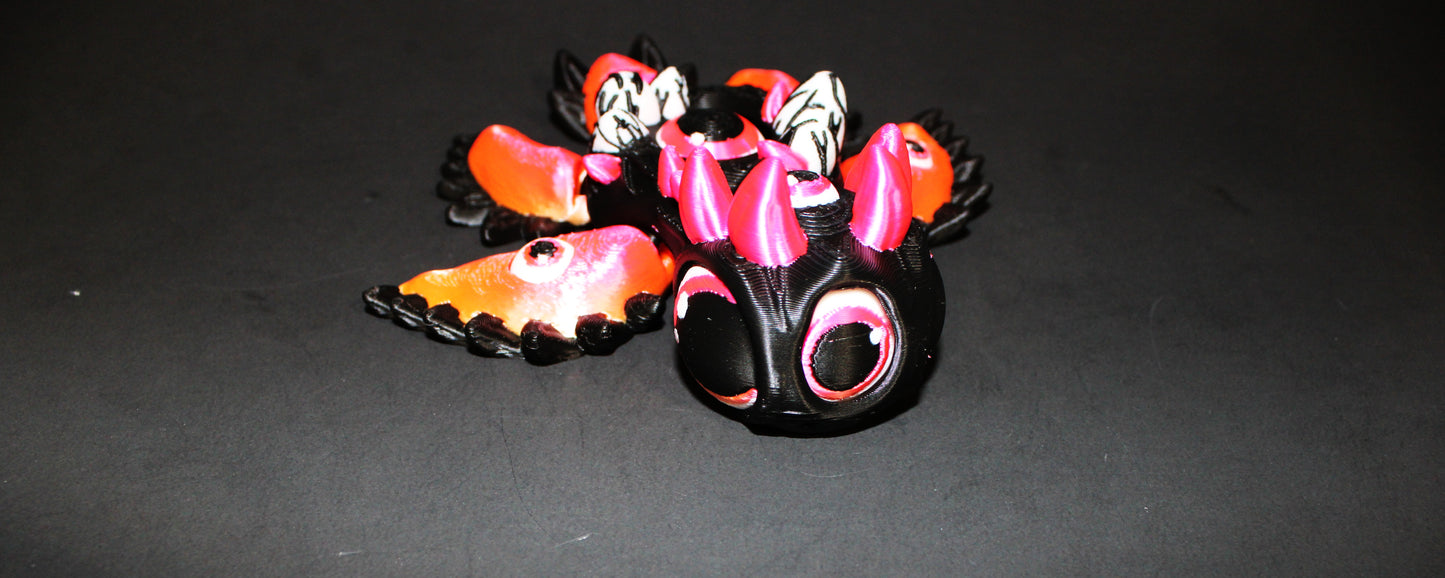 All Seeing Eye Turtle: 3D Printed Articulated Fidget Toy-Eye Moves!