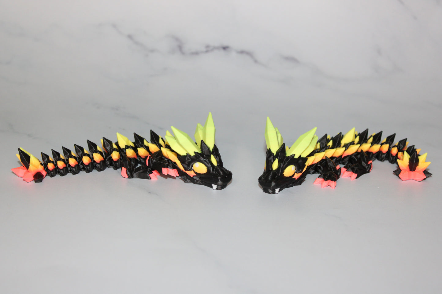 Baby Crystal Dragon or Classic Crystal Dragon 3D Printed Articulated Figurine