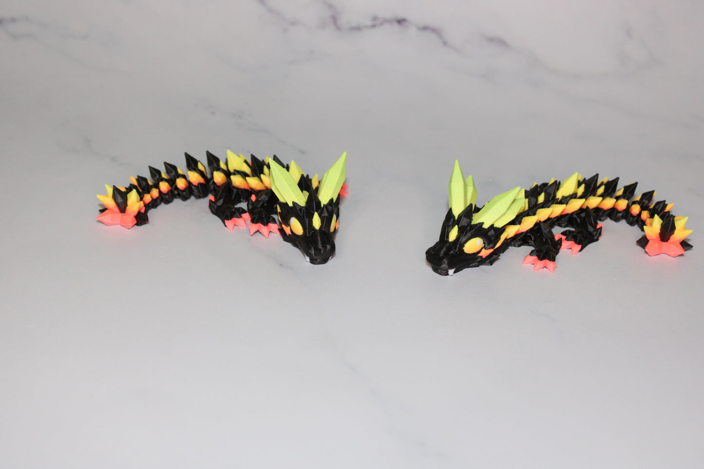 Baby Crystal Dragon or Classic Crystal Dragon 3D Printed Articulated Figurine