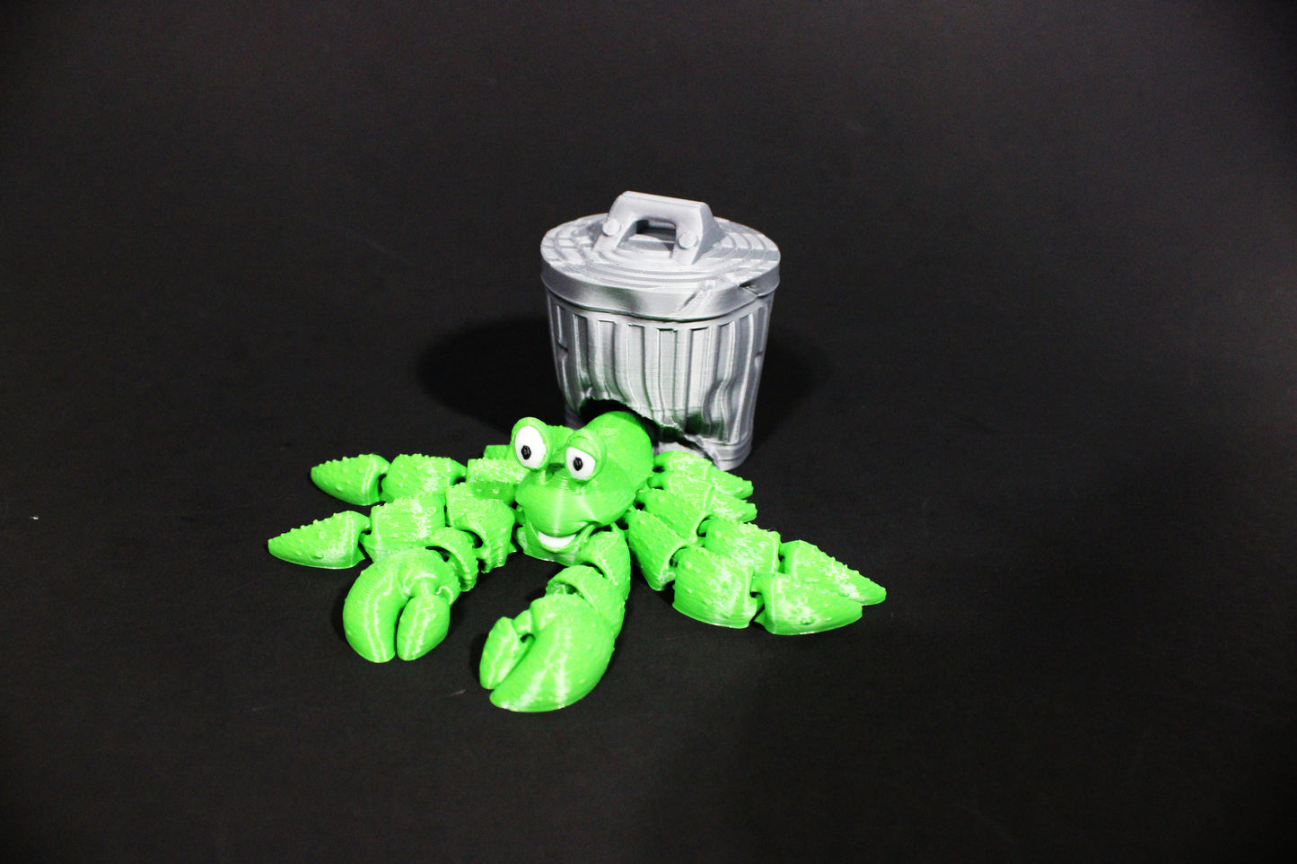 3D Printed Articulated hermit Crabs 4.2" Long Fidget Toy