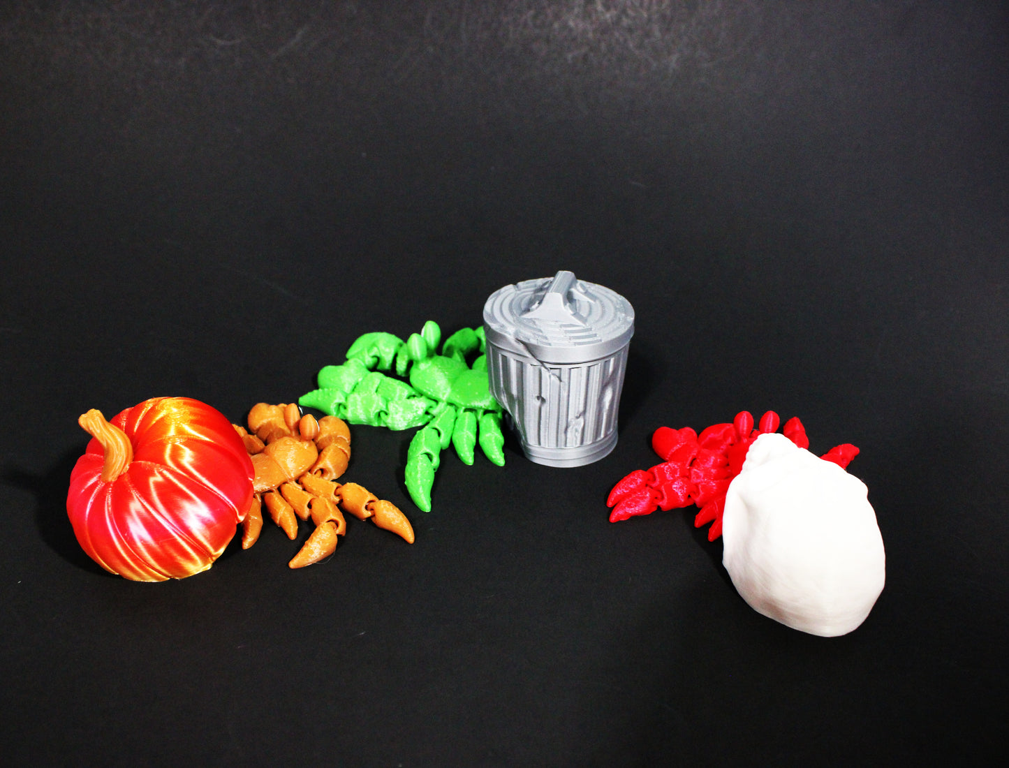 3D Printed Articulated hermit Crabs 4.2" Long Fidget Toy
