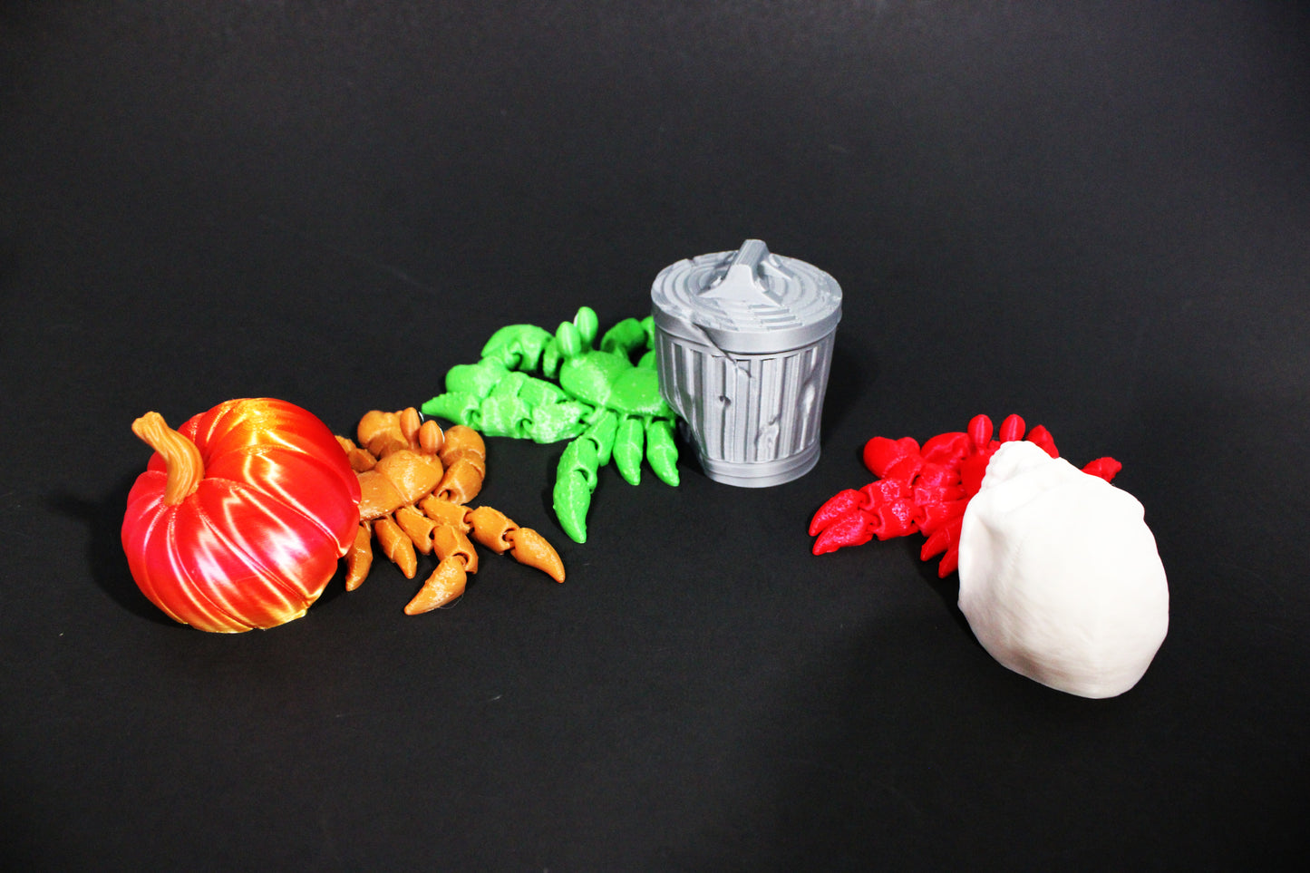 3D Printed Articulated hermit Crabs 4.2" Long Fidget Toy