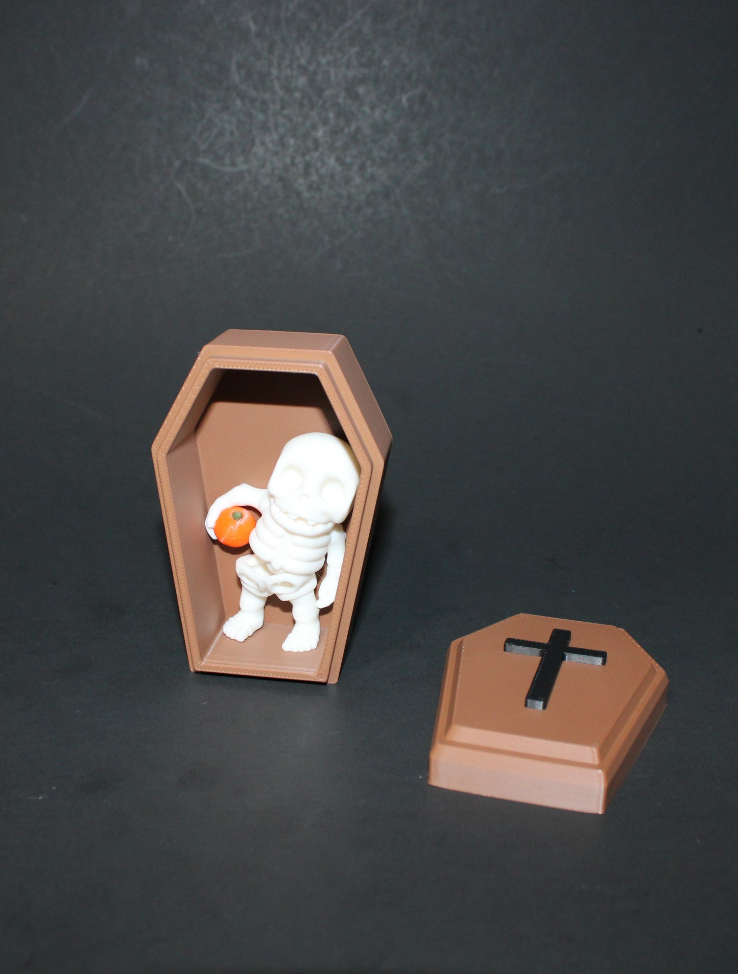 3D Printed Coffin- Comes with 1 randomly chosen Halloween Mini