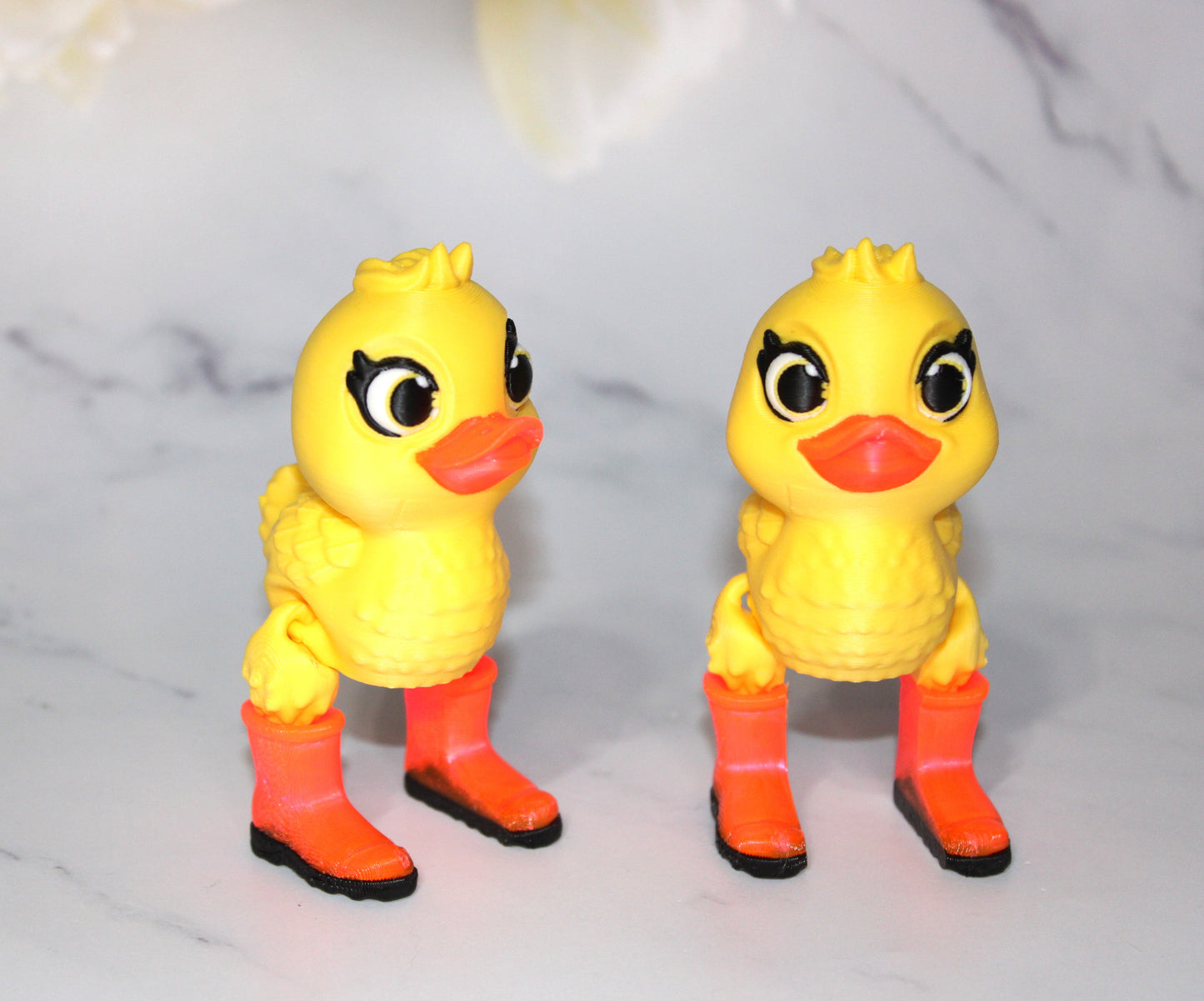 Hen and Chick 3D Printed Articulated Flexi Fidget Figurine