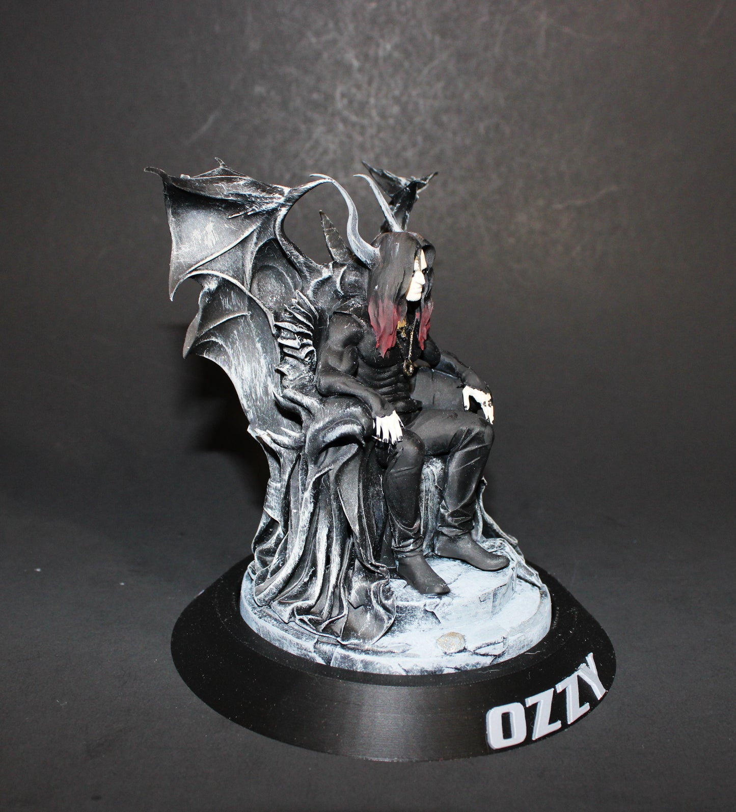 Hand-painted, resin-printed 5.5" tall statue of the Prince of Darkness.