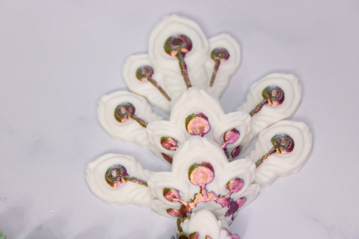 Peacock Dragon 3D Printed Articulated Figurine