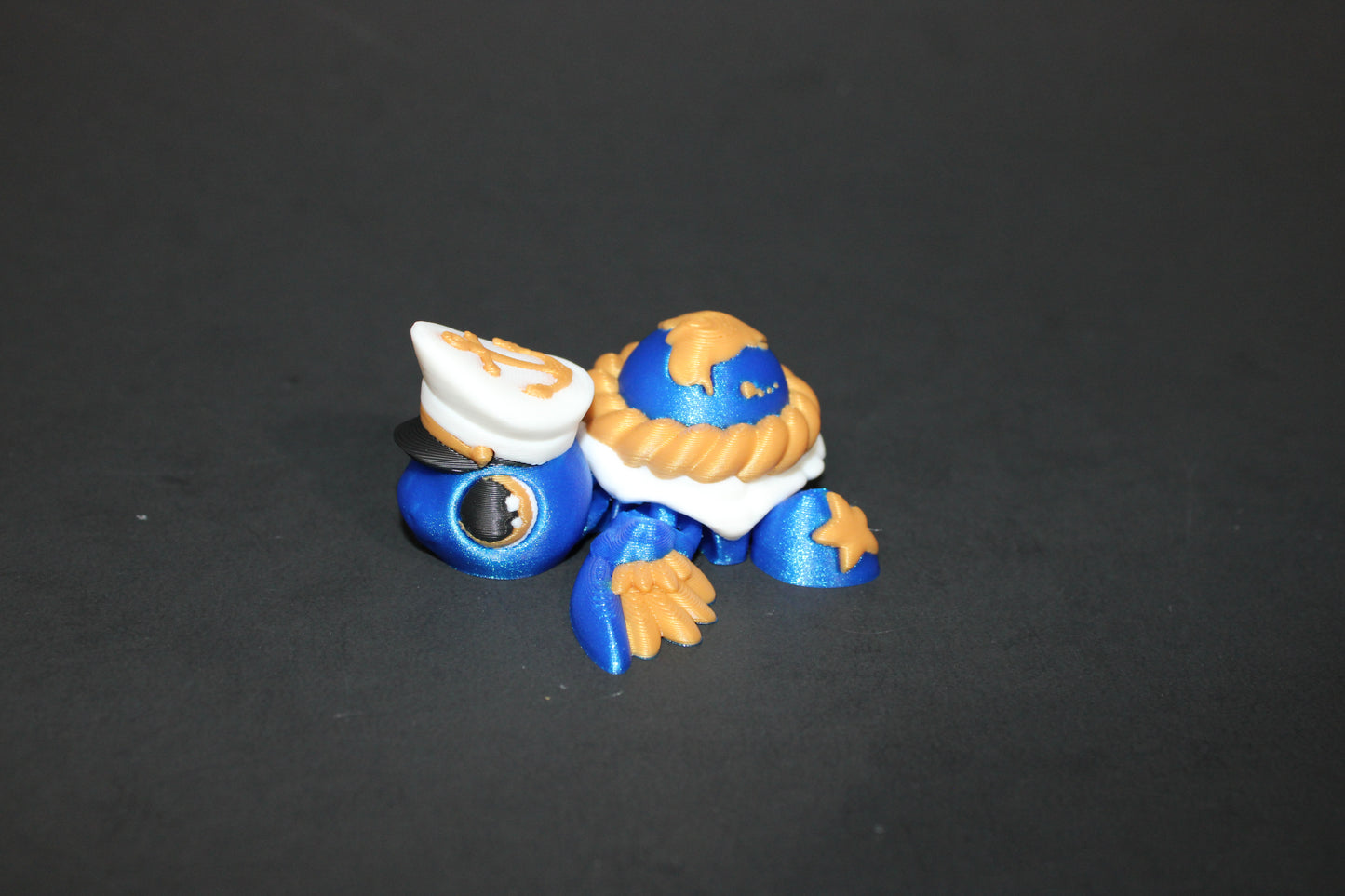 Marine Turtle Articulated 3d Printed Figurine-2.5"