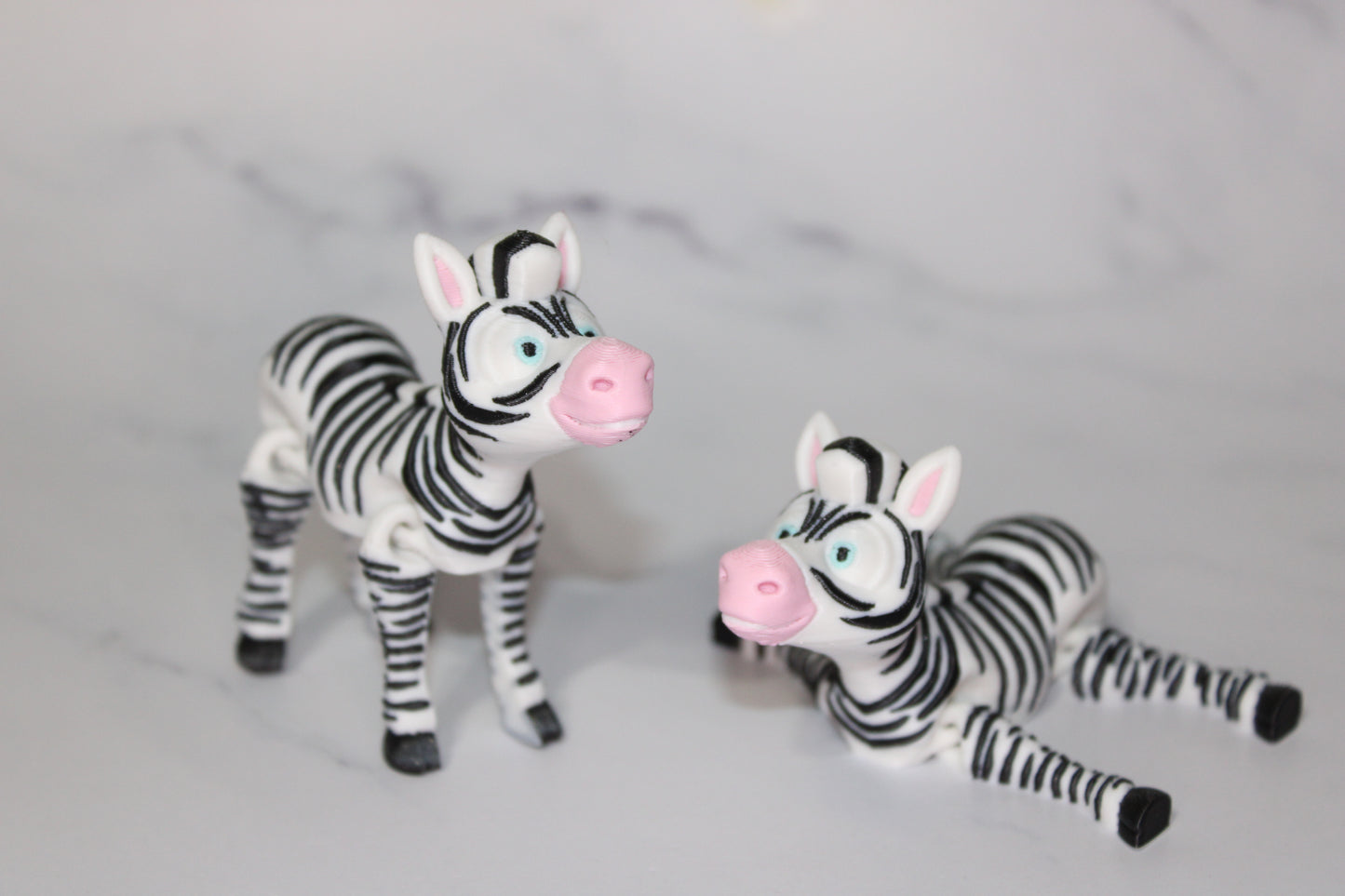 Zebra or Silly Zebra 3D Printed Articulated Flexi Fidget Figurine