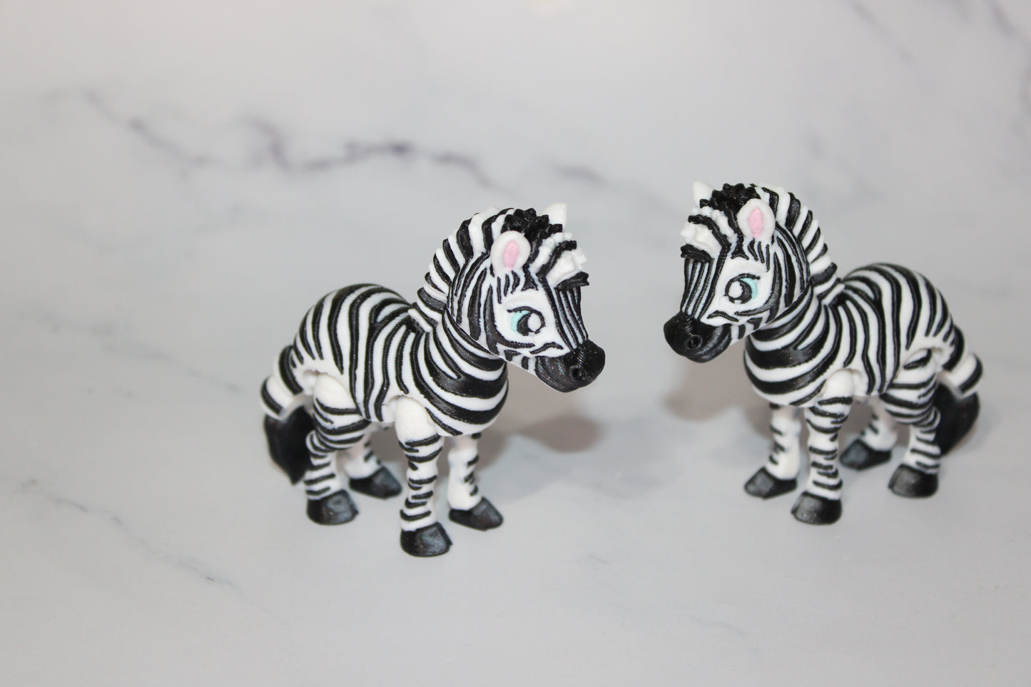 Zebra or Silly Zebra 3D Printed Articulated Flexi Fidget Figurine