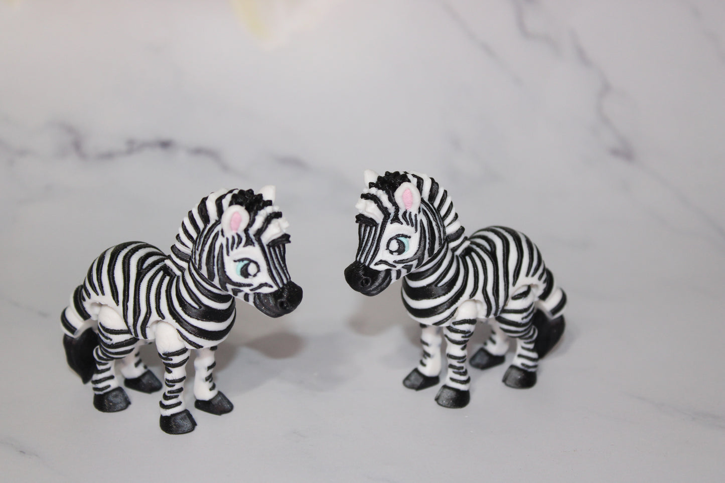 Zebra or Silly Zebra 3D Printed Articulated Flexi Fidget Figurine