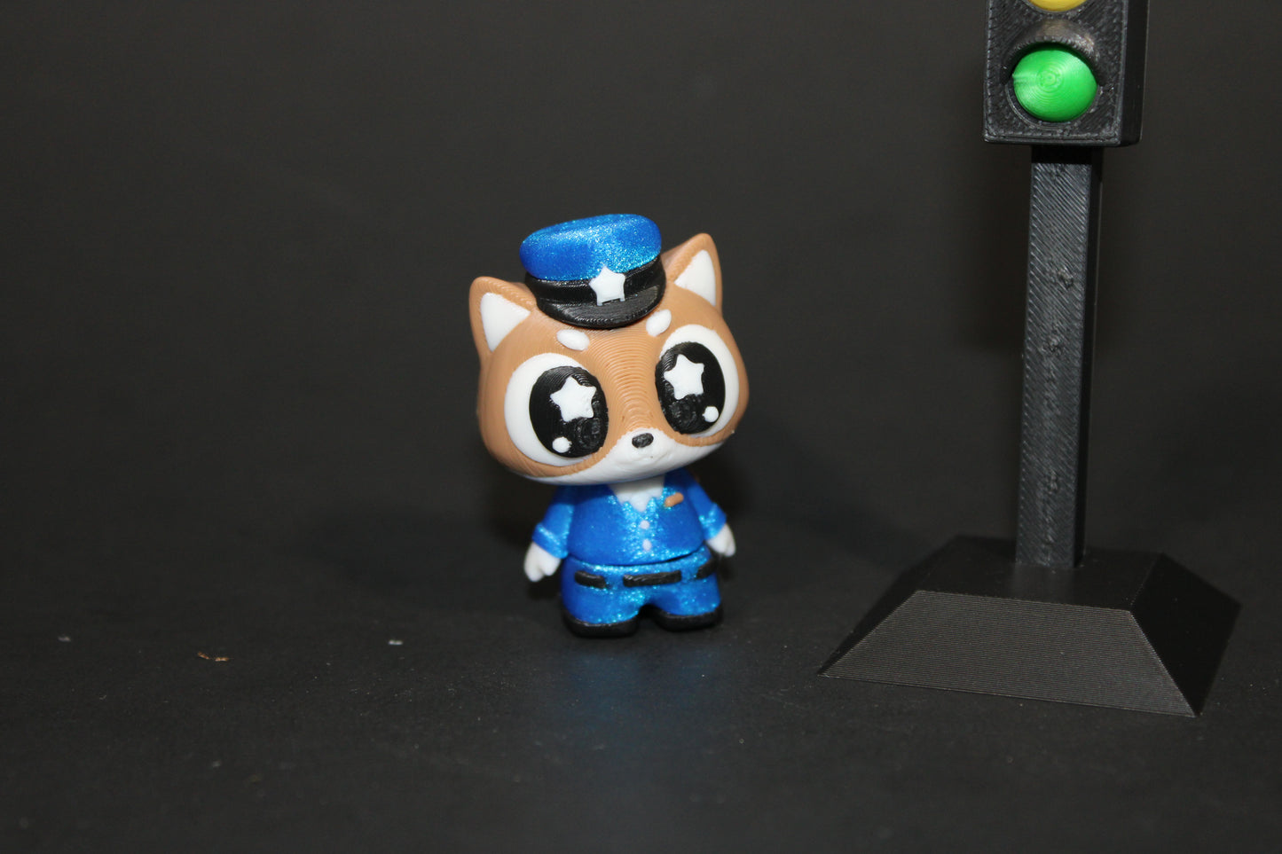 3D Printed Flexi Police Dog with Stop Light