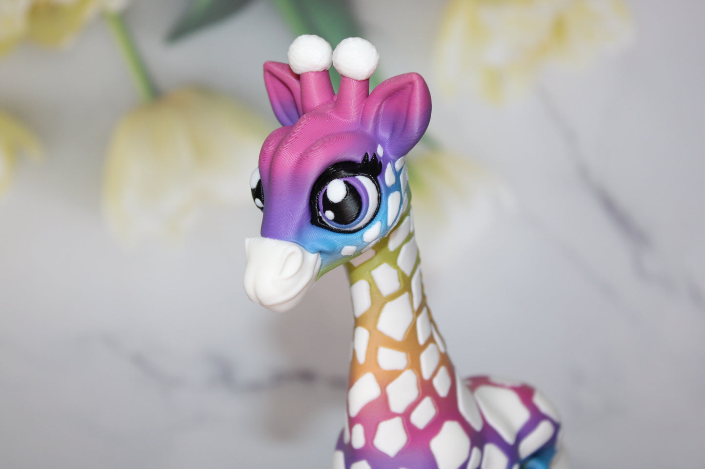 Giraffe and Baby Giraffe 3D Printed Articulated Flexi Fidget Figurine