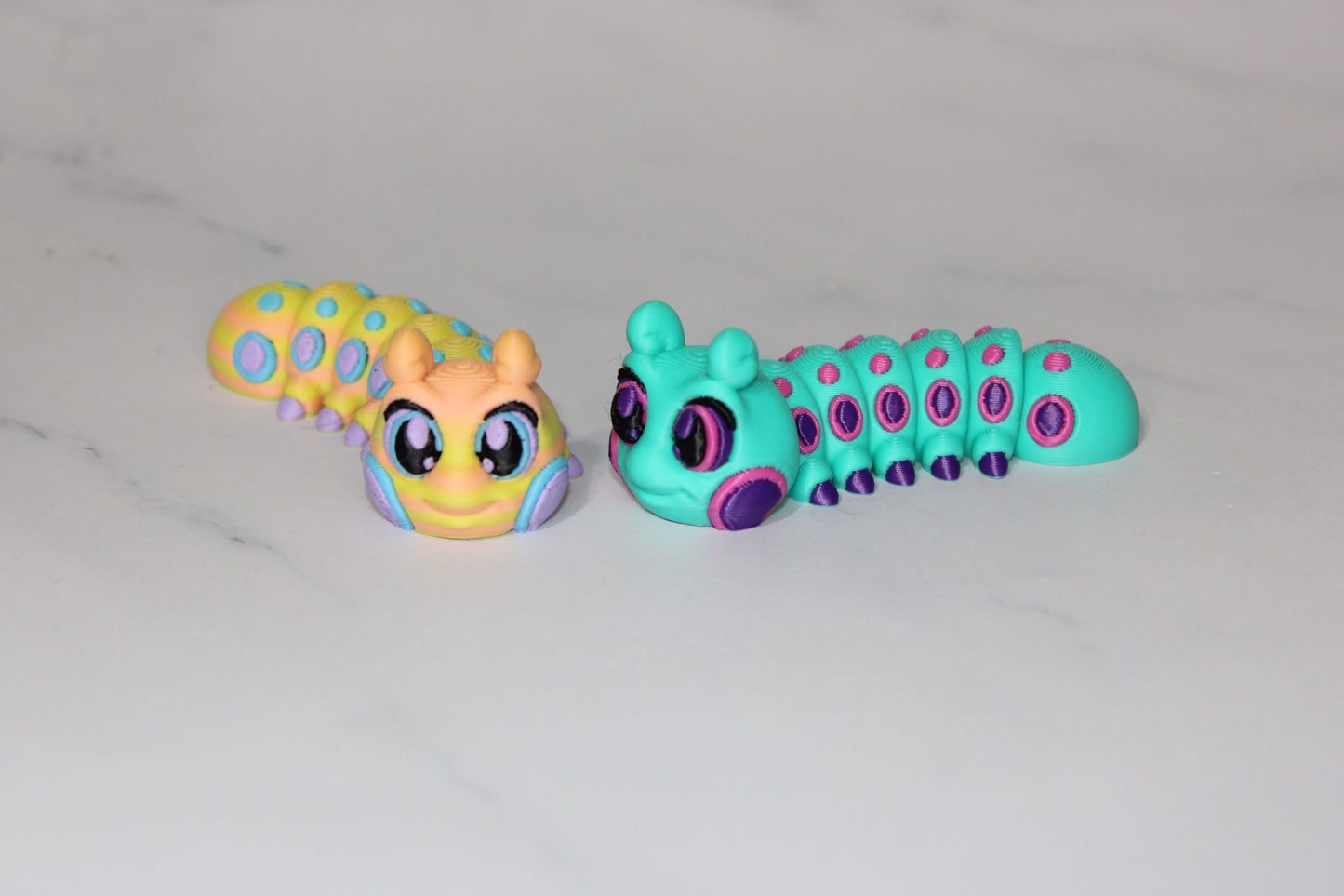 Caterpillar 3D Printed Articulated Flexi Fidget Figurine