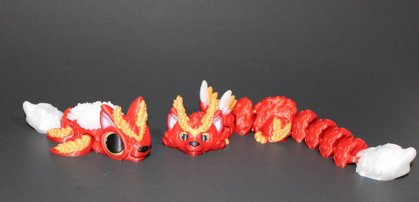 Virgo Fox or Turtle Articulated 3d Printed Figurine